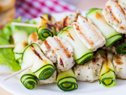 Try this Caesar Marinated Chicken Kabobs recipe today!