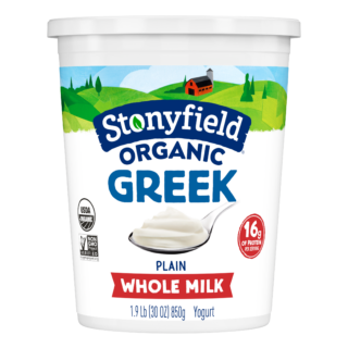 Stonyfield Greek Whole Milk Plain 30oz