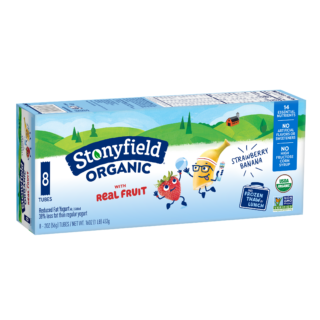 Stonyfield Kids Tubes Strawberry Banana