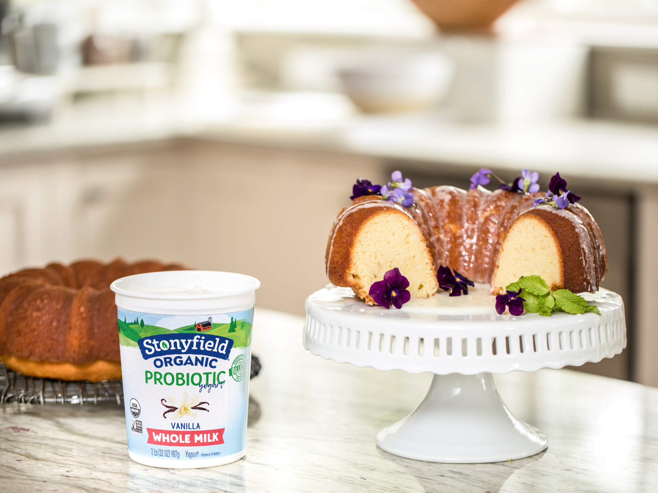 Yogurt Glazed Maple Bundt Cake