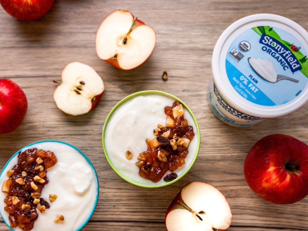 Cinnamon Apple Yogurt Bowls Stonyfield