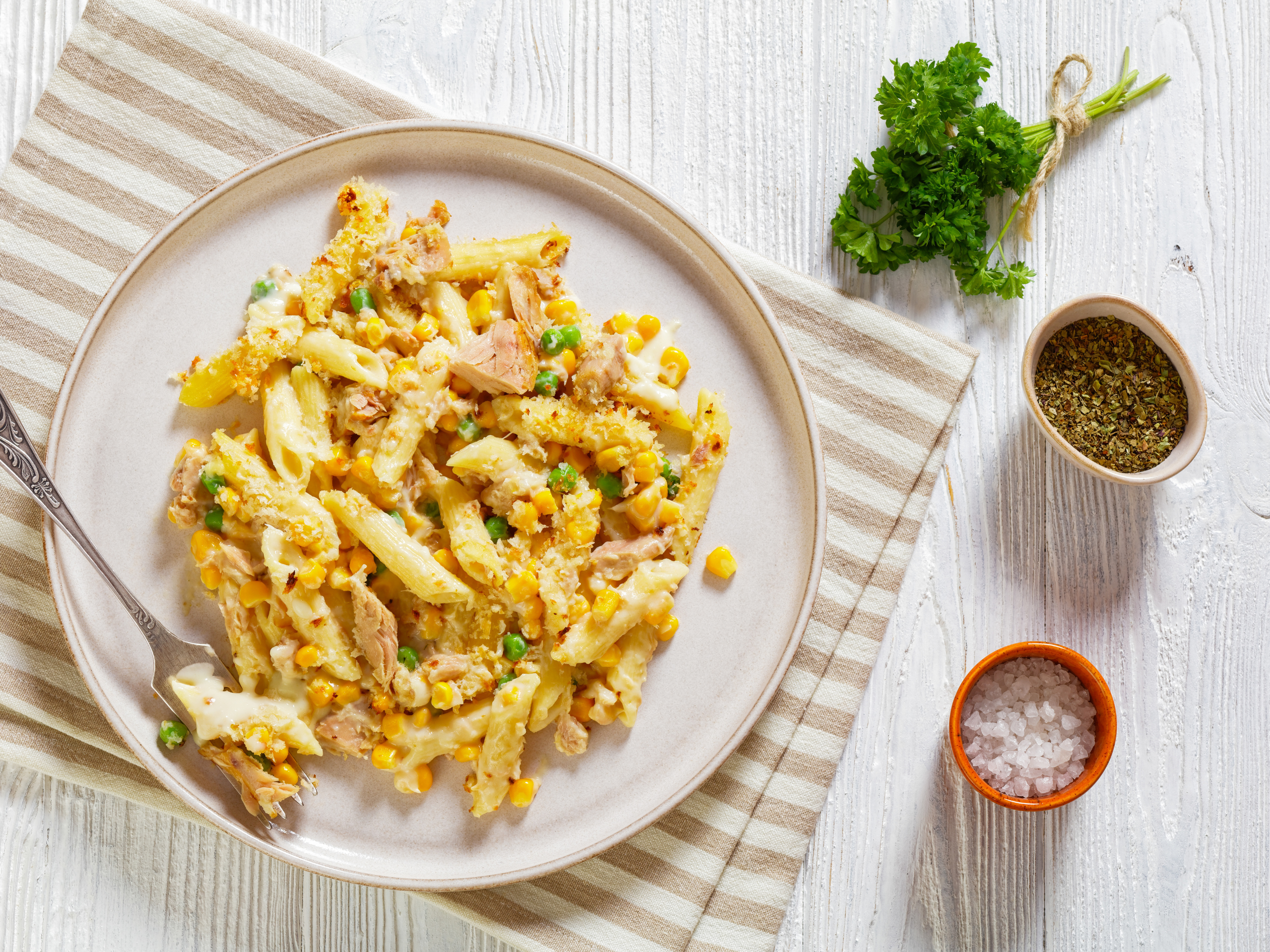 Creamy Chicken Baked Pasta