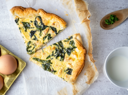 Fresh Swiss Chard Quiche recipe