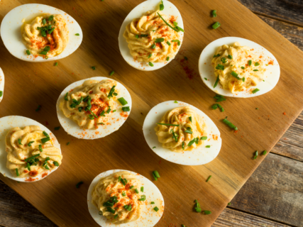 Greek Yogurt Deviled Eggs recipe