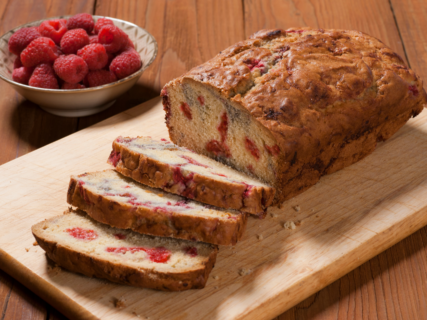 Try this Greek Yogurt Raspberry Loaf recipe today!