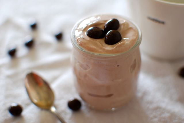 Yogurt with Chocolate on Top