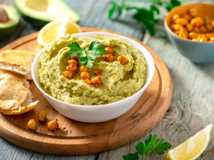 Green Yogurt Hummus recipe