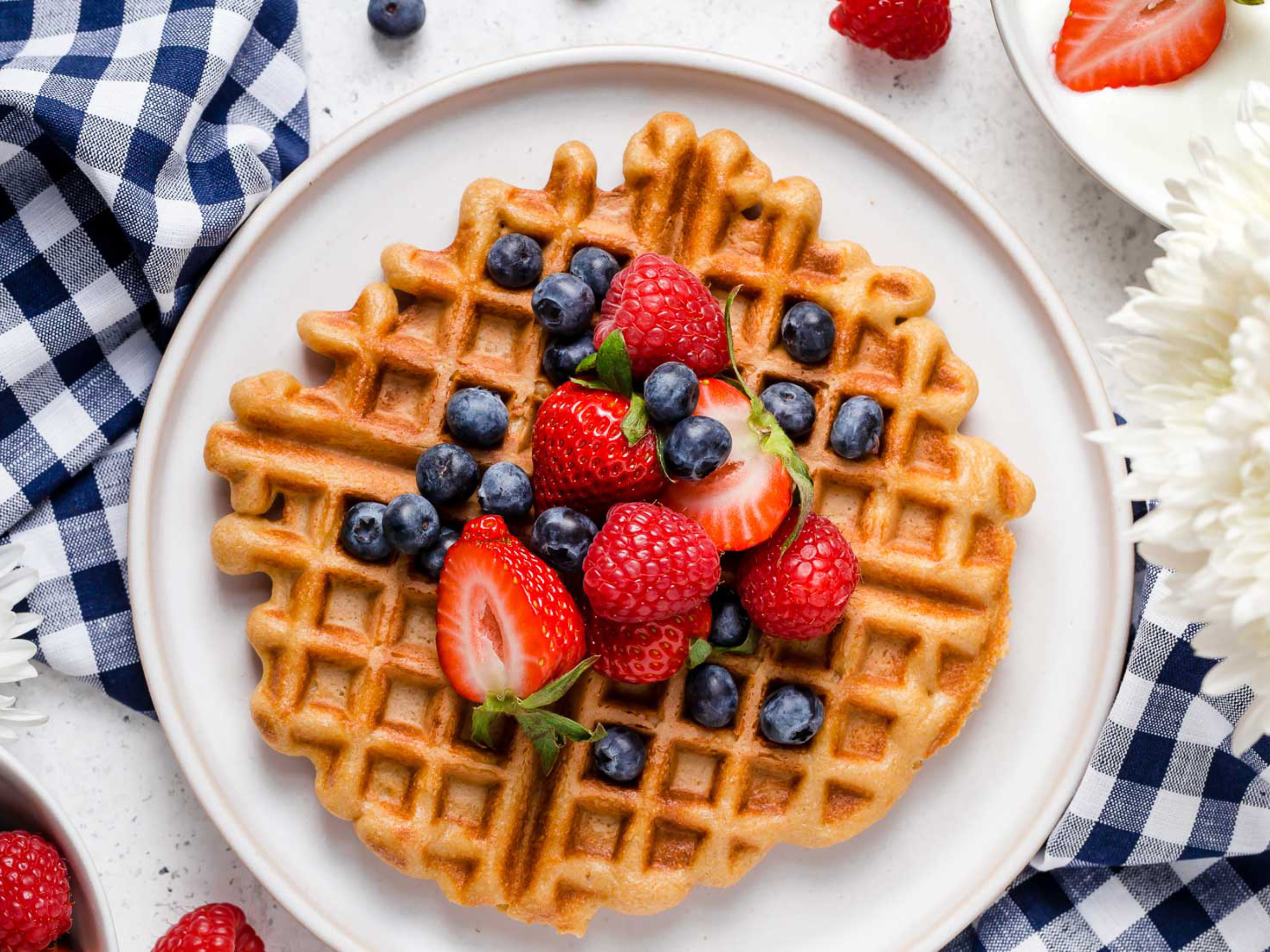 Homemade Vanilla Waffles