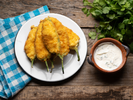 Jalapeno Poppers with Yogurt Cheese recipe