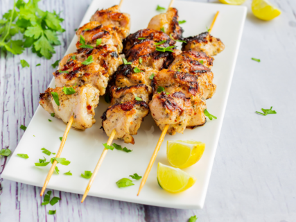 Lemon Garlic Chicken Kebabs recipe