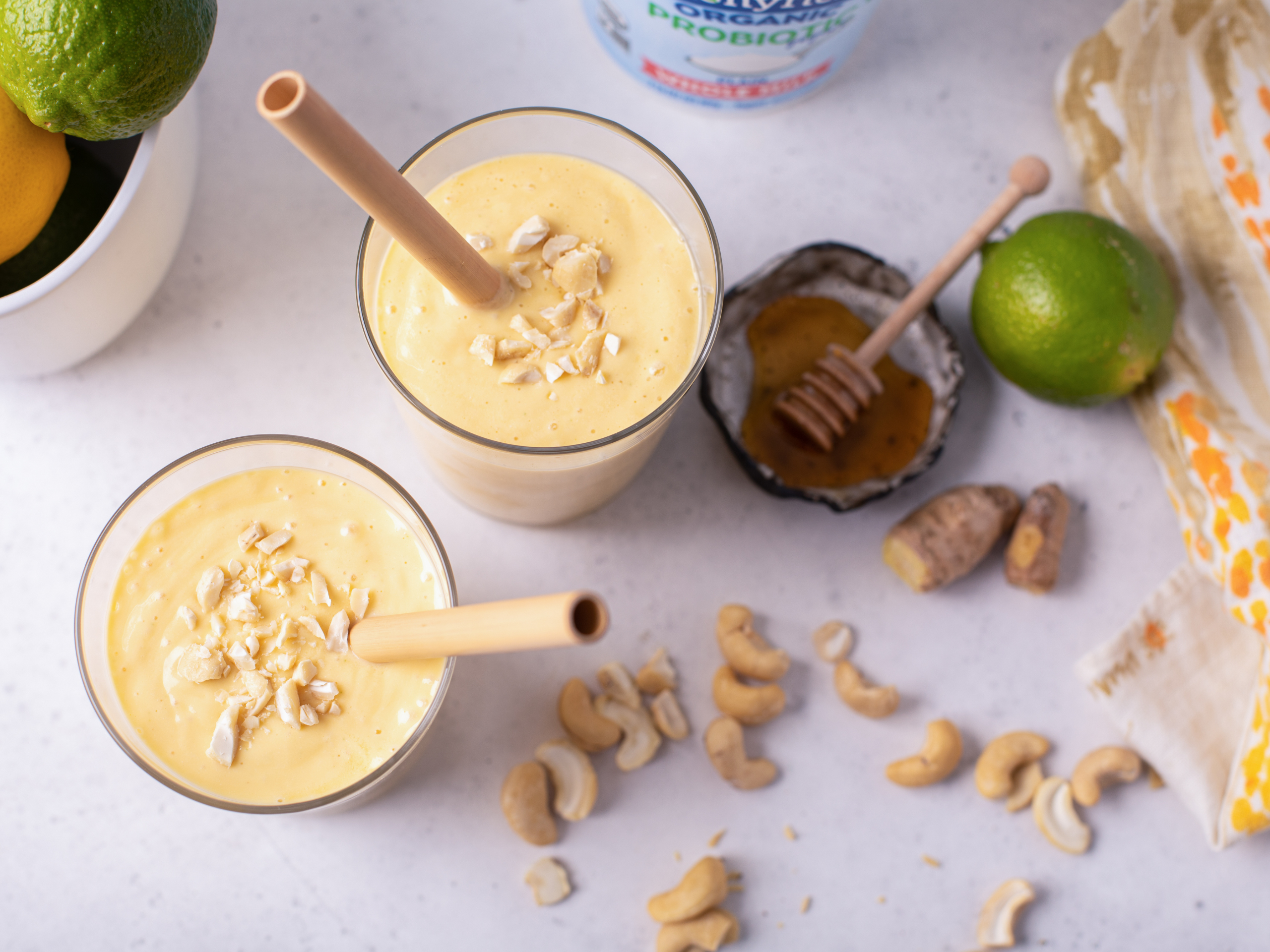 Mango Ginger Lime Smoothie