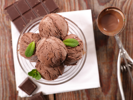 Try this Mint Chocolate Frozen Yogurt recipe today!