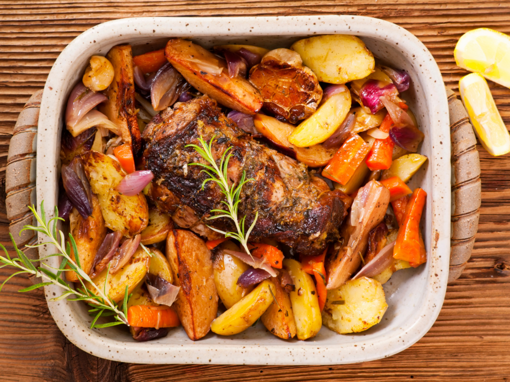 Roasted Leg of Lamb with Yogurt Mint Marinade Stonyfield