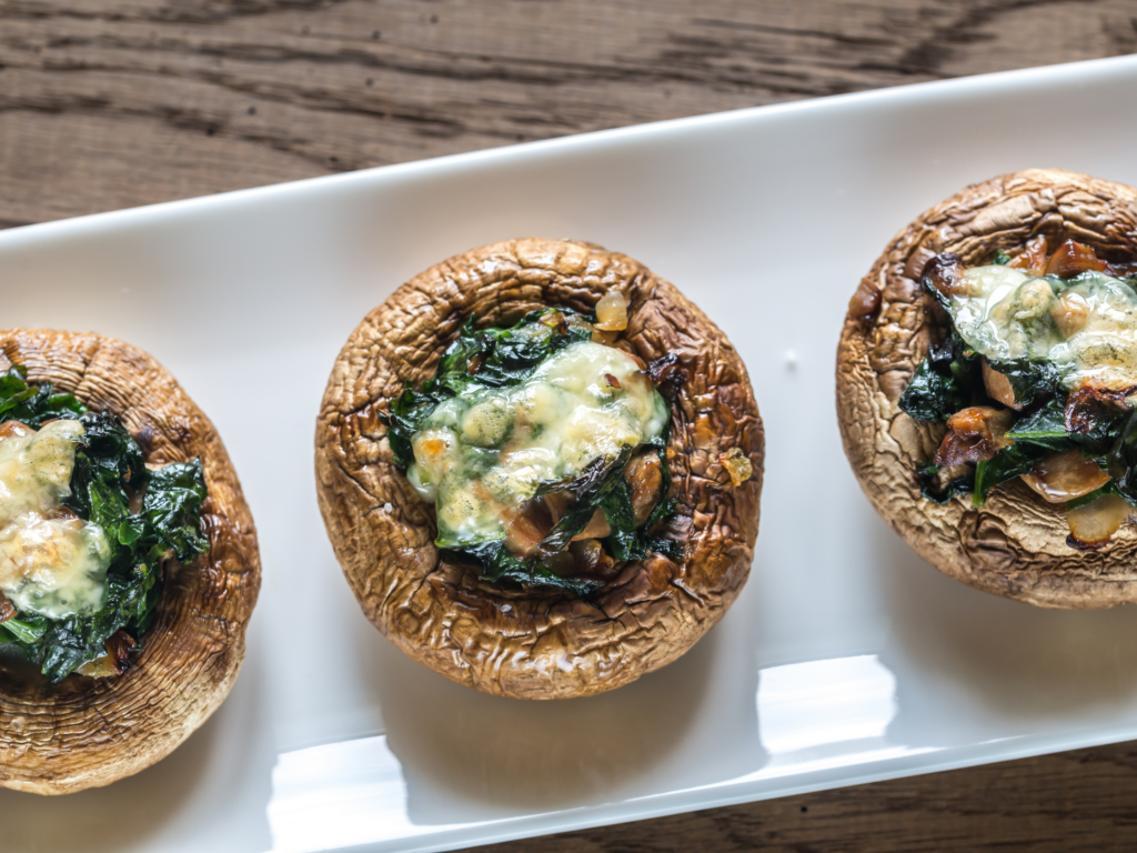 Spinach-stuffed Mushrooms - Stonyfield