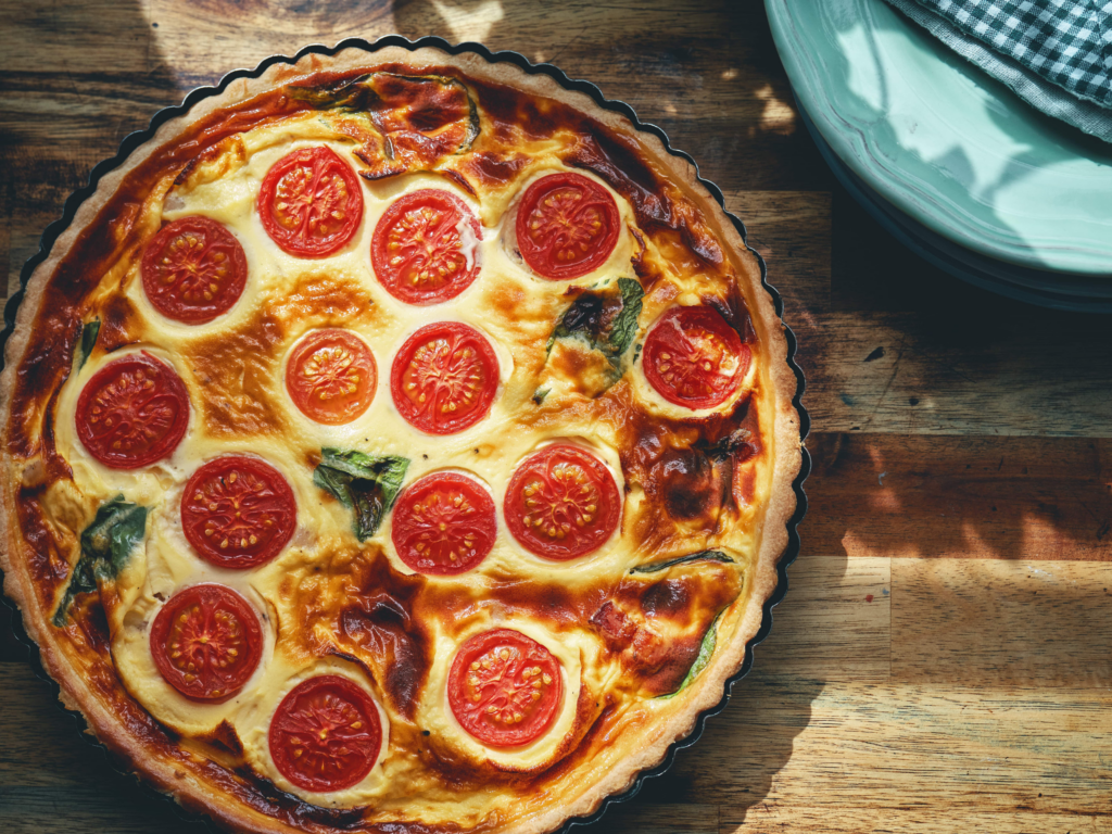 Tomato Basil Tart - Stonyfield