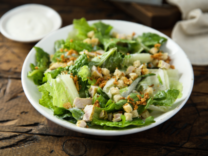 Tossed Salad with Greek Yogurt Goat Cheese Dressing recipe