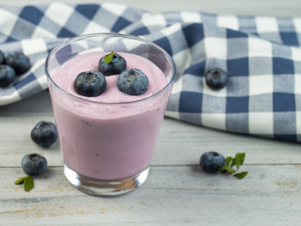 Tropical Mango Blueberry Lassi recipe