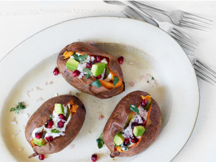 Twice Baked Sweet Potatoes recipe