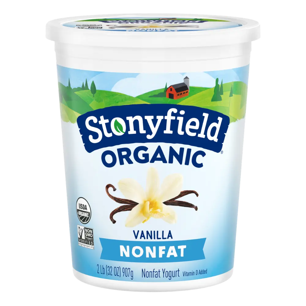 Stonyfield Organic Nonfat Yogurt, Vanilla, 32 oz.; Multi-Serving Yogurt