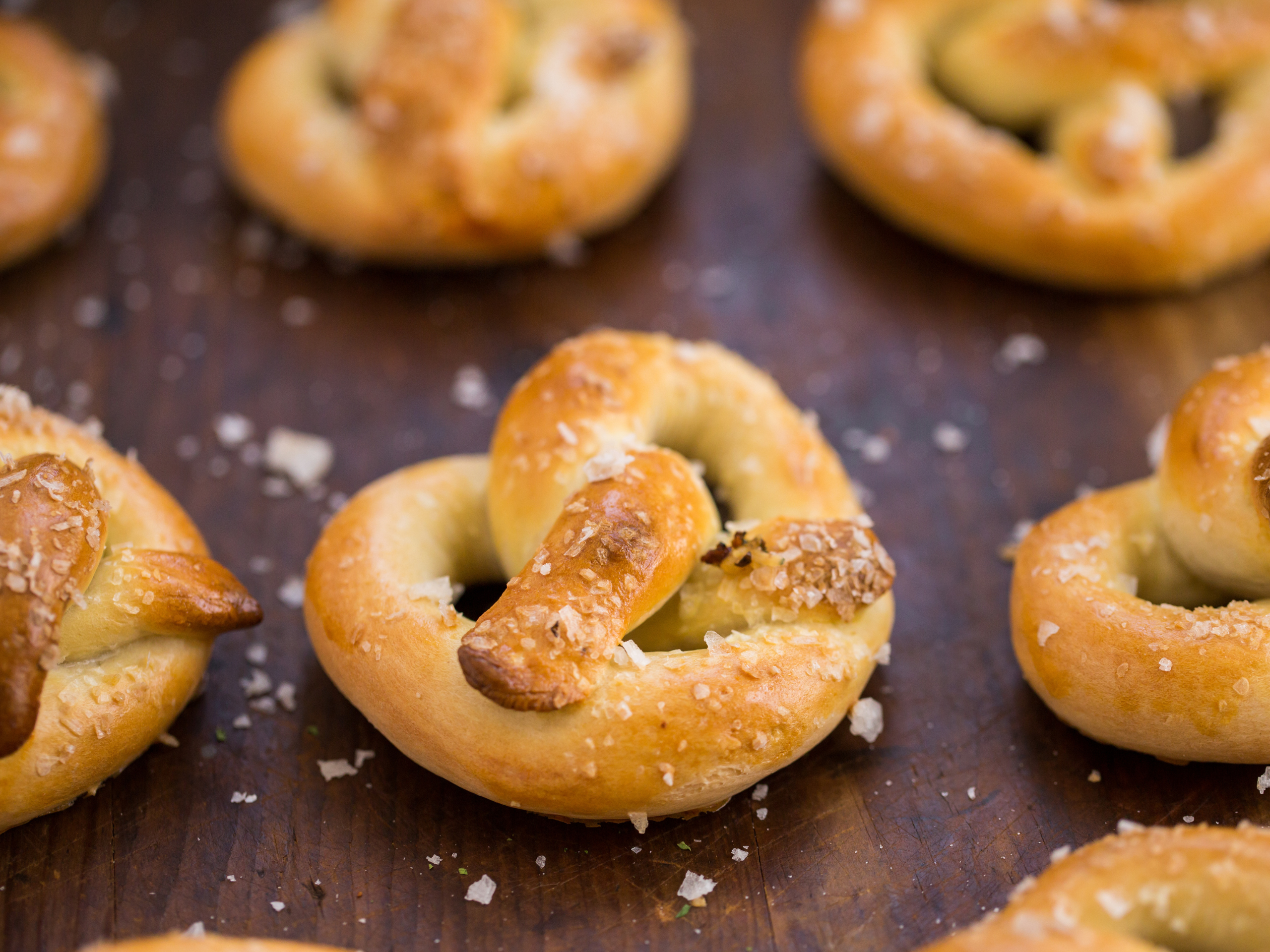 Baked Sea Salt Pretzels