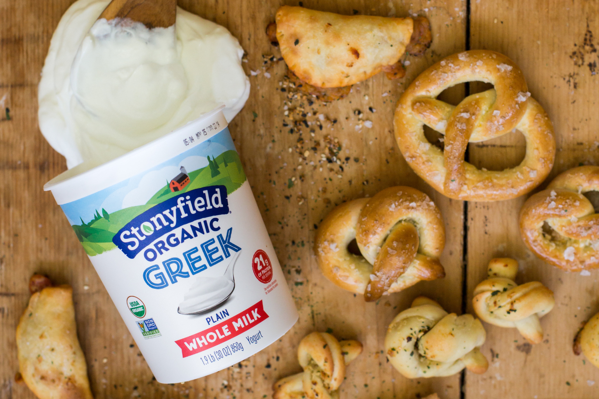 Greek yogurt pretzels and knots