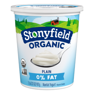 Stonyfield Organic Nonfat Yogurt, Plain, 32 oz.; Multi-Serving Yogurt