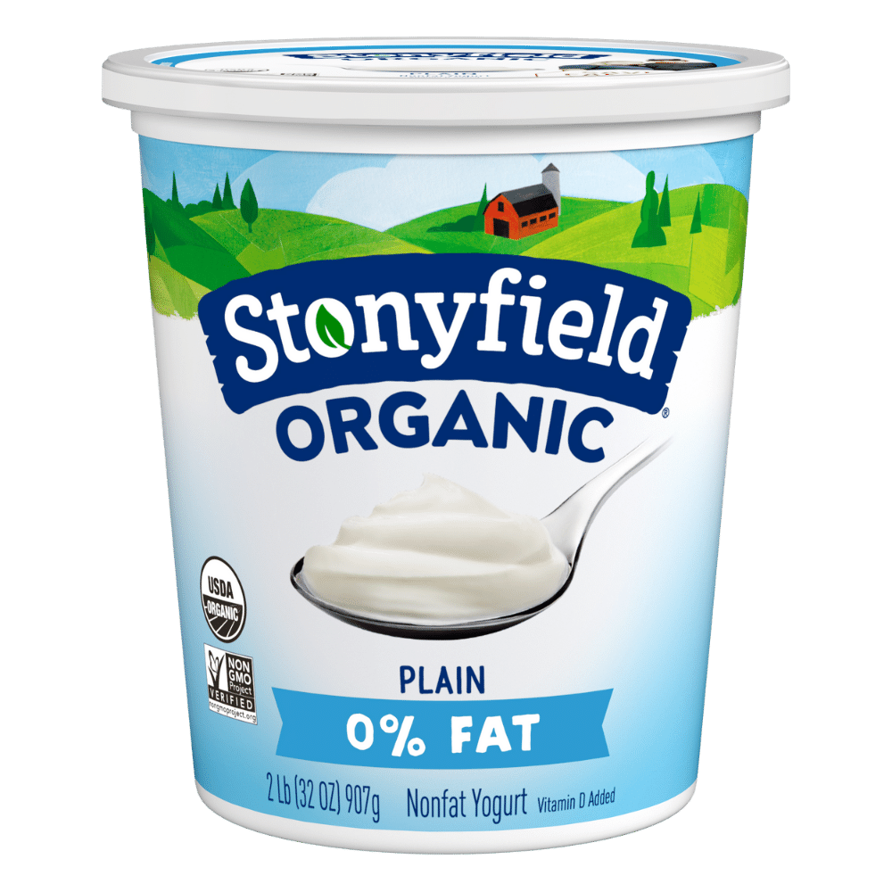 Stonyfield Organic Nonfat Yogurt, Plain, 32 oz.; Multi-Serving Yogurt