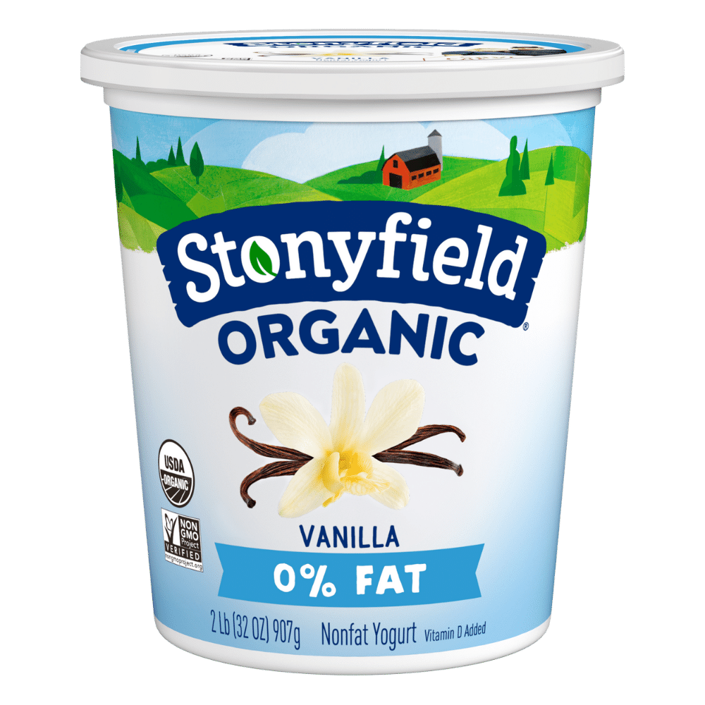 Stonyfield Organic Nonfat Yogurt, Vanilla, 32 oz.; Multi-Serving Yogurt