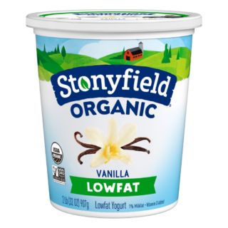 Stonyfield Organic Lowfat Yogurt, Vanilla, 32 oz. Cup; Multi Serve
