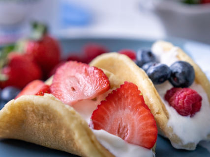 Try this Yogurt Pancake Tacos recipe today!