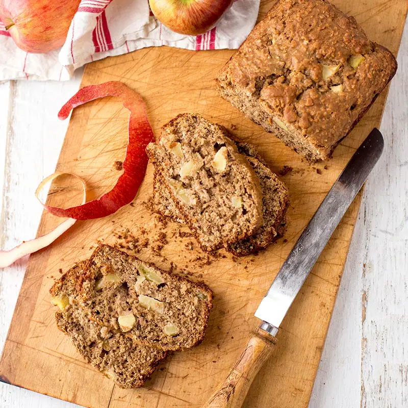 Apple oatmeal quick bread is hearty and delicious