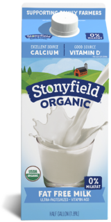 Stonyfield Organic Fat Free Milk | Half Gallon