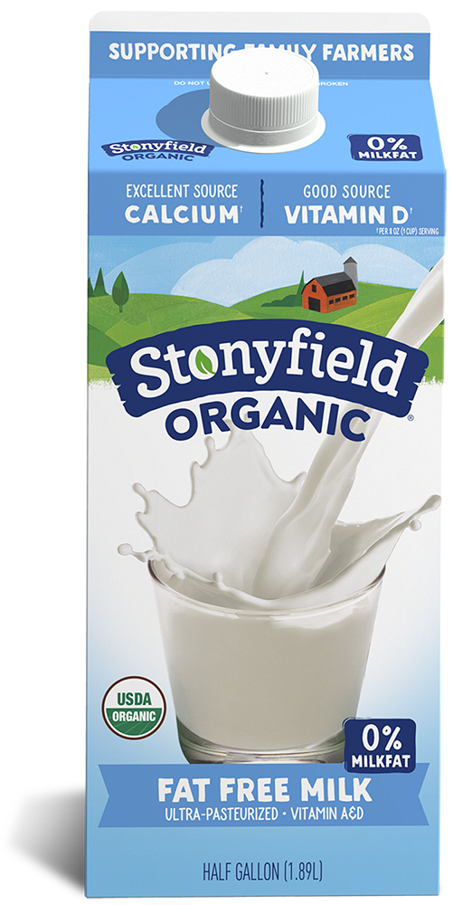Stonyfield Organic Fat Free Milk | Half Gallon