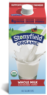 Stonyfield Organic Whole Milk | Half Gallon