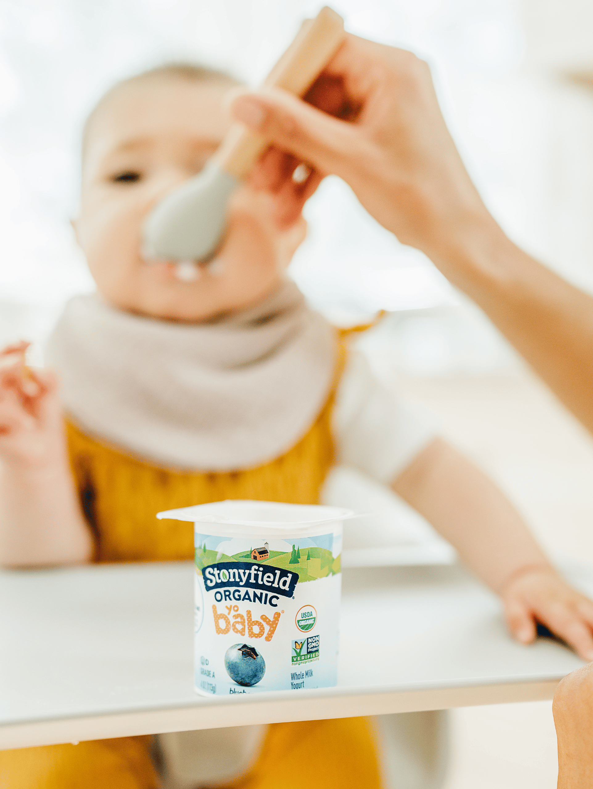 YoBaby yogurt is made perfect for tiny tummies by Stonyfield Organic