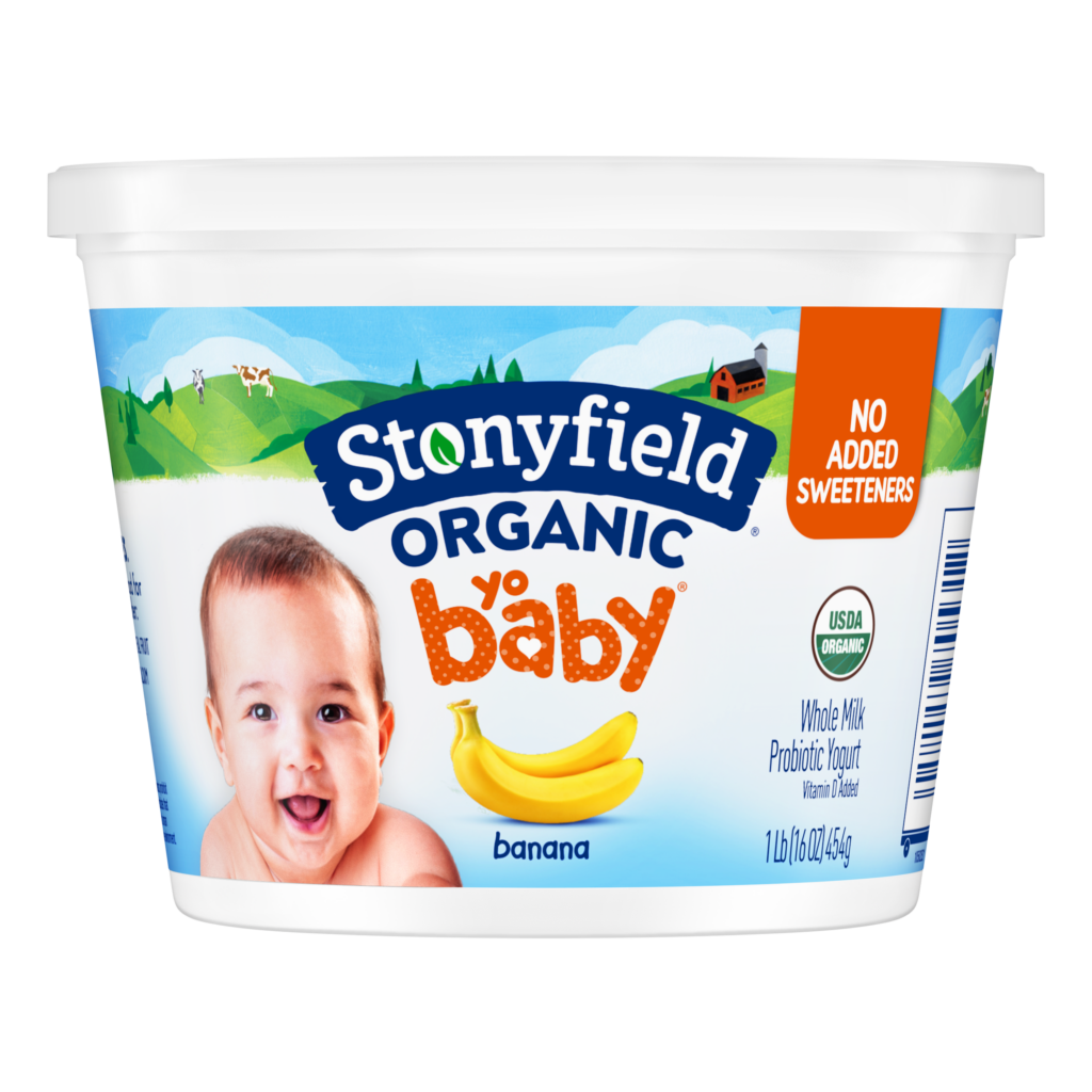 Stonyfield Organic YoBaby Whole Milk Yogurt, Banana 16oz. Stonyfield