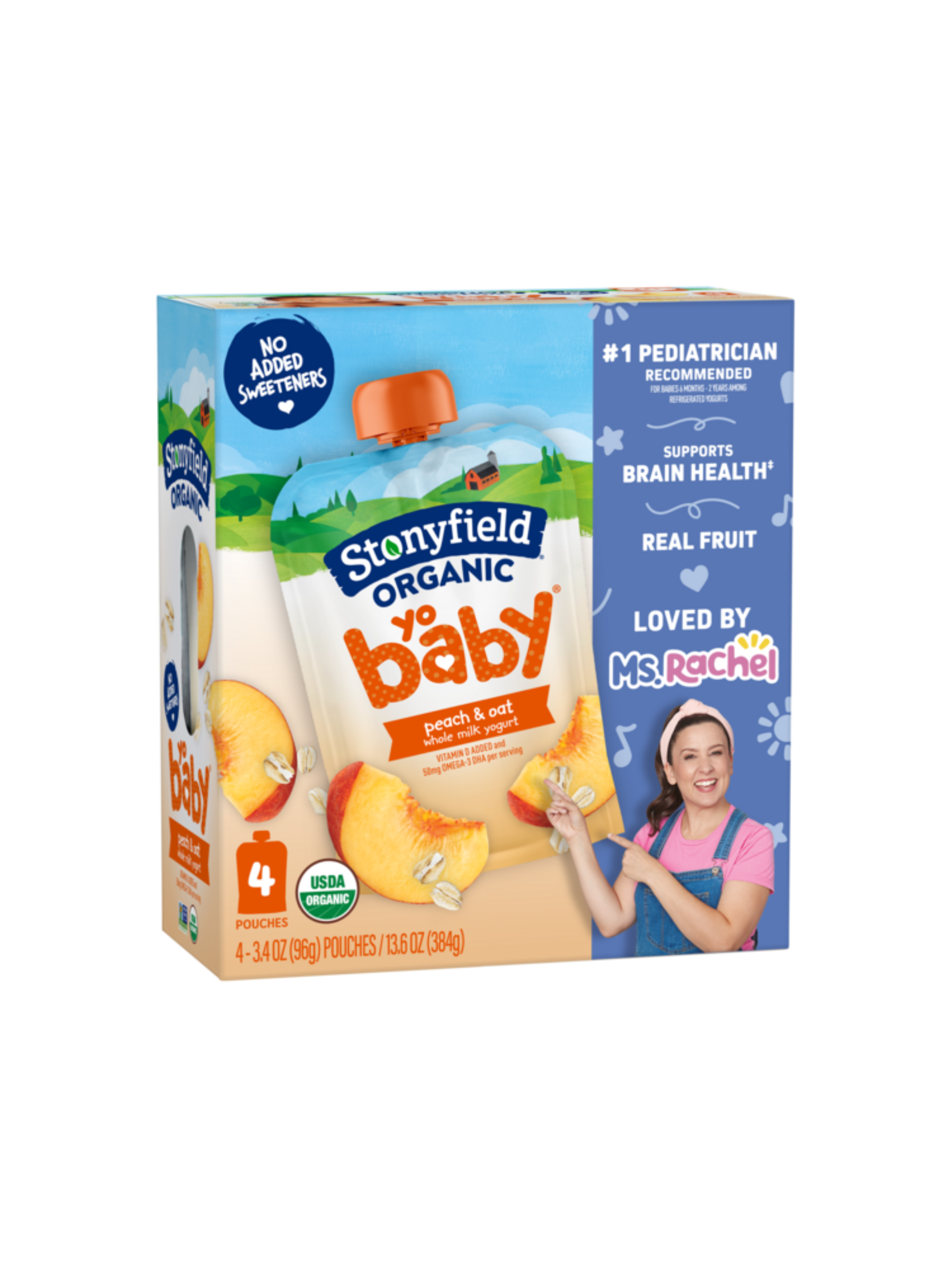 Stonyfield Organic YoBaby Yogurt Pouches With No Added Sweeteners