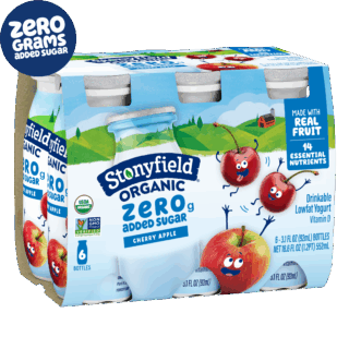 Kids Zero G Added Sugar Cherry Apple Lowfat Yogurt Smoothie