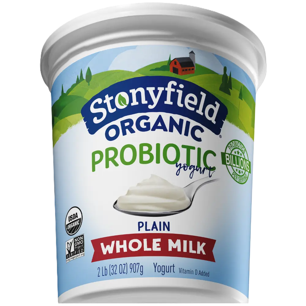Stonyfield Organic Whole Milk Yogurt, Plain, 32 oz.