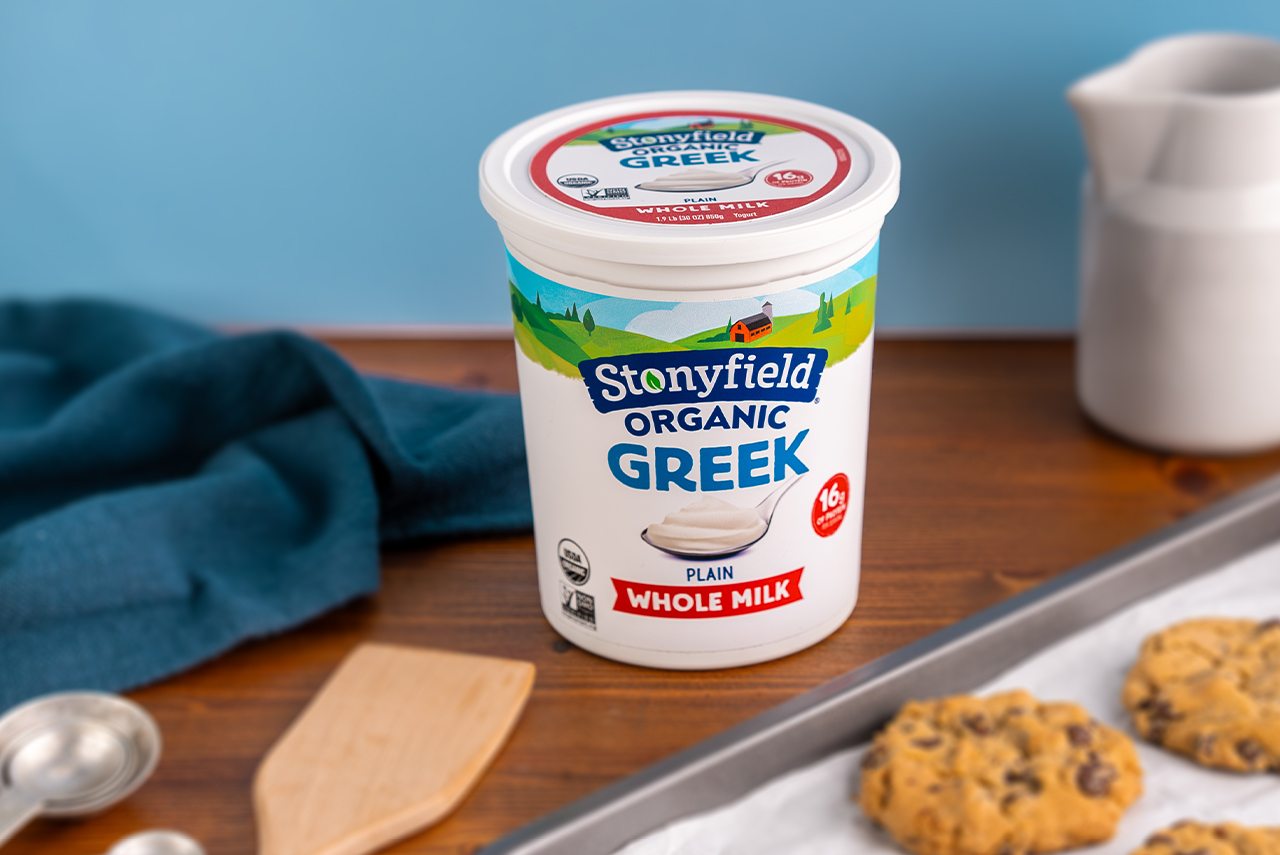 Cook With Us! Substitute with Stonyfield Organic! Use our yogurt in place of butter, heavy cream, mayonnaise, and more.