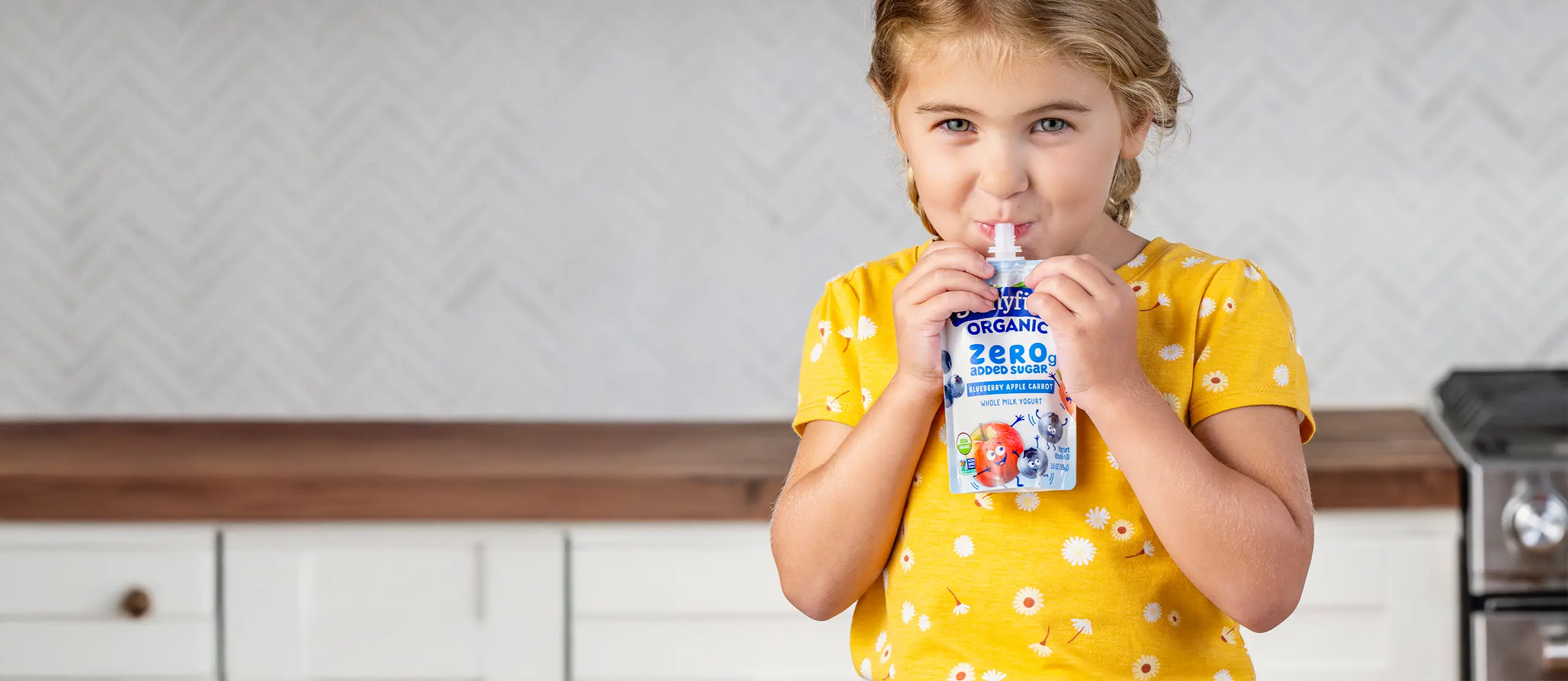 Stonyfield Organic Kids yogurt pouches - great for snacking!